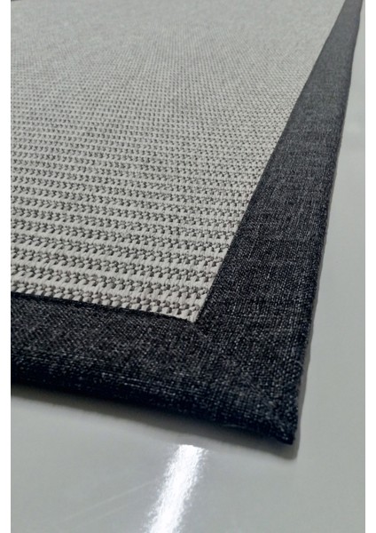 Jüt Sisal Canvas 0410B Gri Özel Bordür Dikimli Jüt Sisal fiyatları
