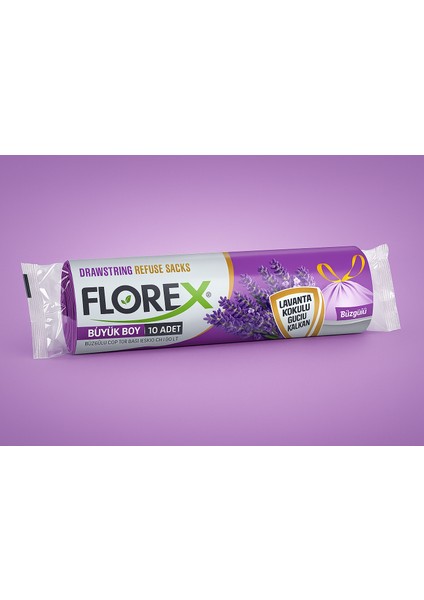 Büzgülü Büyük Çöp Poşeti x 25 Rulo