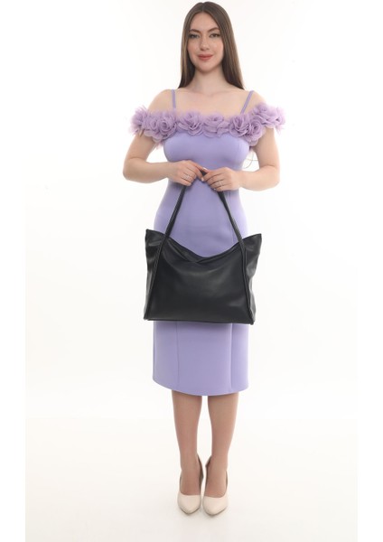 Fermuarlı Deri Tote Çantası indirimleri