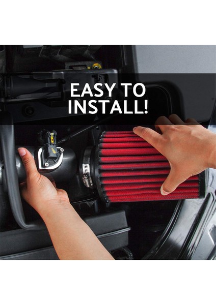 Aem Dryflow Evrensel Hava Filtresi 21-2157DK | Konik, 70MM Flanş, Yıkanabilir, Performans modelleri