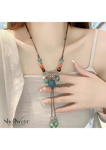 Holly Otantik Işlemeli Kadın Kolye Sevdiklerinize Kendinize En Özel Hediye