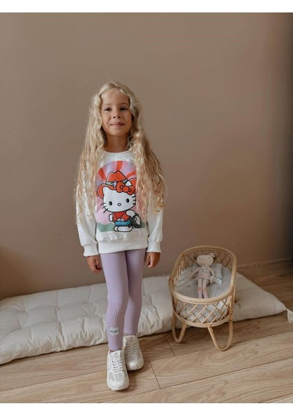 Kız Çocuk Baskılı Kız Çocuk Sweatshirt - Tayt 4037 L fiyatları