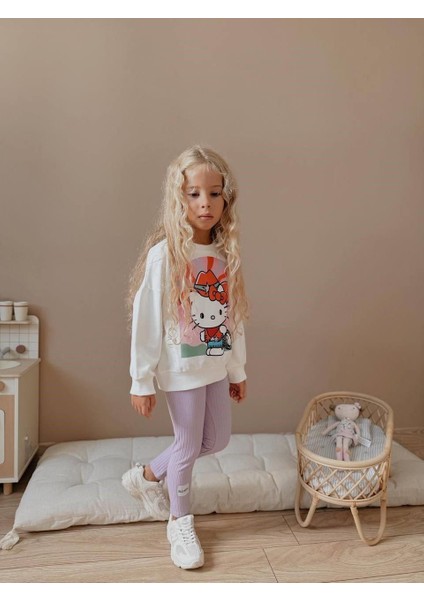 Kız Çocuk Baskılı Kız Çocuk Sweatshirt - Tayt 4037 L modelleri