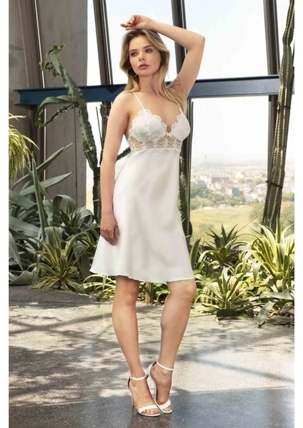 5491 Bayan Saten Gecelik