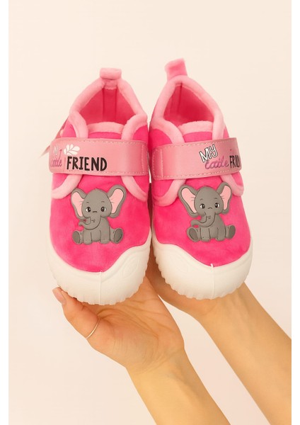 Fil Baskılı Kız Çocuk Panduf fiyatları