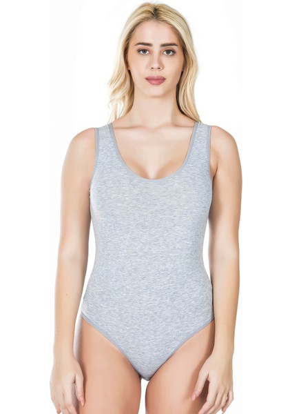 Kalın Askılı Çıtçıtlı Kadın Body 315