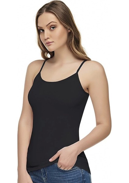 Bayan Modal Elastan Ip Askılı Atlet 2001