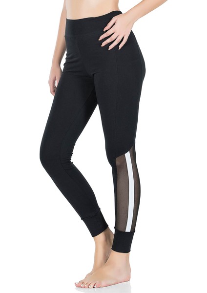 Transparan Detaylı Kadın Tayt 0605