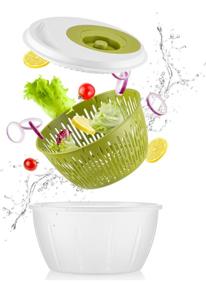 Pratik 4.5l Bpa Free Salata ve Meyve Kurutucu, Manuel Sebze ve Meyve Kurutma Aparatı fiyatları