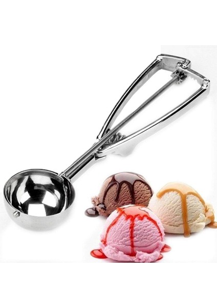 Çok Renkli Paslanmaz Çelik Dondurma ve Tatlı Kepçesi, Kurabiye Kaşığı fiyatları
