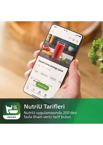 1500W Smoothie & Katı Meyve Özellikli Blender, Problend Ultra Teknoloji, 200 Farklı Tarifli + Meyve Soyacağı