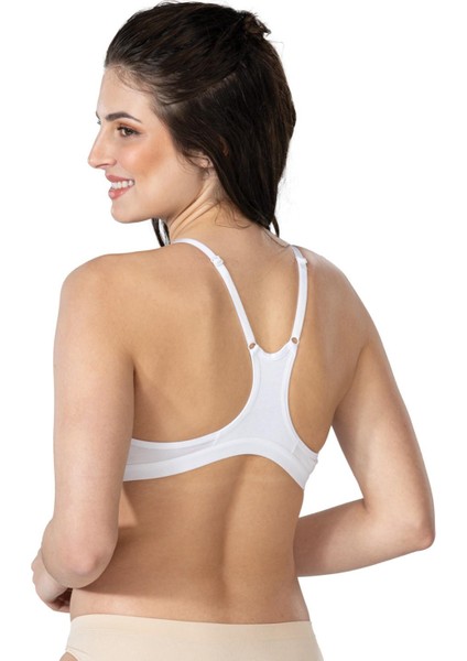 Beyaz Mı Emay 1416 Modal Cotton Önden Açmalı Sporcu Sütyen fiyatları