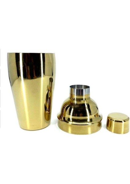 Altın Renkli 750 ml 4 Parça Kokteyl Shaker Seti fiyatları