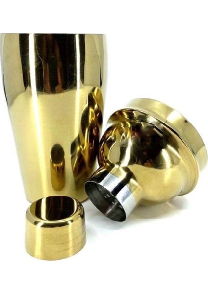 Altın Renkli 750 ml 4 Parça Kokteyl Shaker Seti modelleri