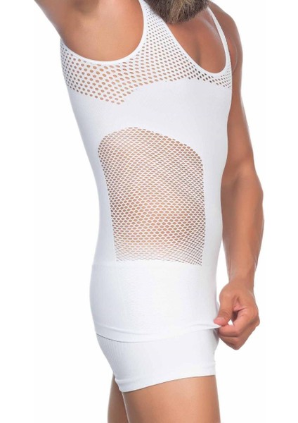 Beyaz Mı Emay E1006 Fileli Erkek Korse Atlet fiyatları