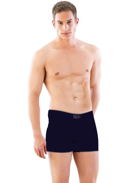 Lacivert Mı Emay 2108 Seamless Uzun Erkek Boxer