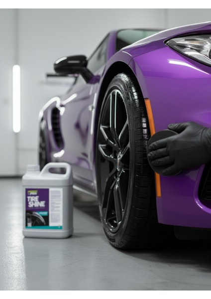 5 Litre Lastik Parlatıcı + 2 Sünger + 1 Lt Kimyasal Şişe Hediye! Özel Set modelleri