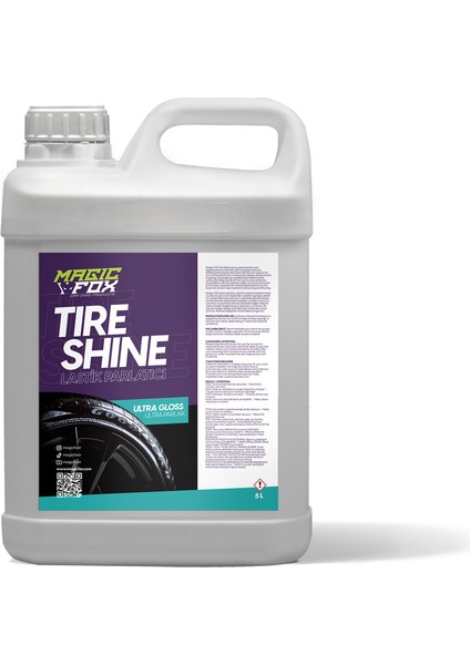 5 Litre Lastik Parlatıcı + 2 Sünger + 1 Lt Kimyasal Şişe Hediye! Özel Set indirimleri