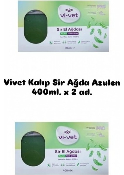 Kalıp Sir Ağda Azulen 400 ml x 2 Adet Doğal Reçine ve Şekersiz