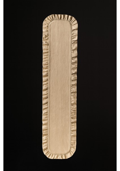 Fırfırlı Masa Runner 145X40 cm – Şık Dekoratif Masa Örtüsü modelleri