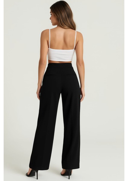 Diagonel Modal Palazzo Kadın Pantolon Siyah fiyatları