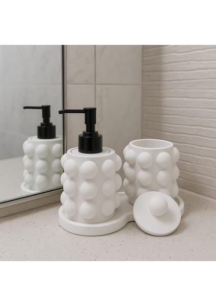 Beton Buble Sıvı Sabunluk Set modelleri