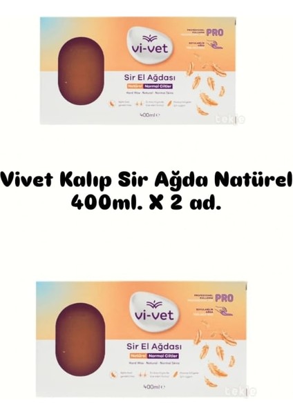 Kalıp Ağda Natürel 400 ml x 2 Adet - Doğal Reçine, Şekersiz