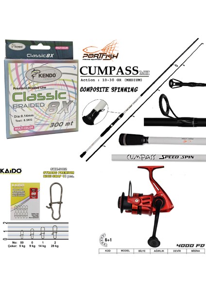 Hazır Spin Olta Hazır Set 2