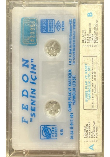 Kaset Fedon Senin Için Kaset fiyatları