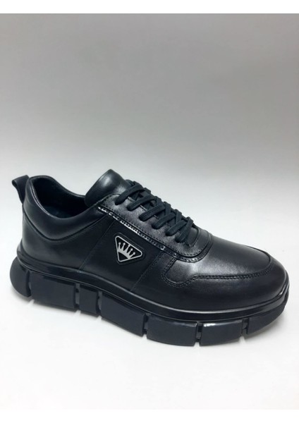 Hakiki Deri Siyah Bağcıklı Kalın Hafif Tabanlı Erkek Ayakkabı C-912397HDYT fiyatları