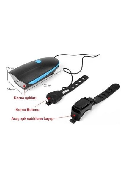 Xml-T6 LED 1200 Mah Su Geçirmez Far Kornalı Bisiklet Feneri fiyatları