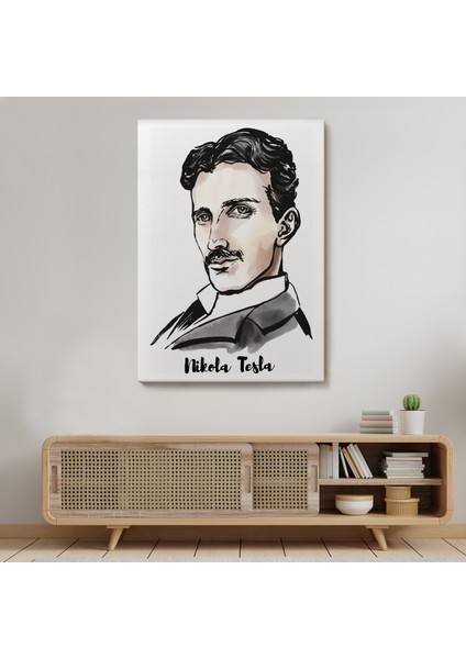 Nikola Tesla Dekoratif Kanvas Tablo 5917