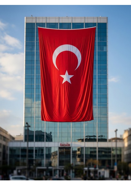 Türk Bayrağı 400X600 cm Raşel Kumaş Dış Mekân Direk ve Balkon Uyumlu modelleri