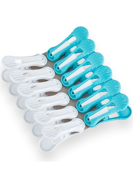 12 Adet Yaysız Çamaşır Mandalı Kırılmaz Paslanmaz Süper Güçlü (Karışık Renk) fiyatları