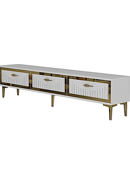 TSA1802BG- Tuna Tv Stand 180CM Beyaz- Altın indirimleri
