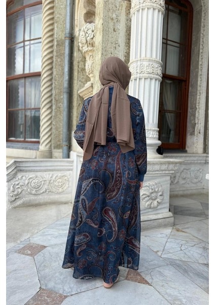 Vual Kumaş Elbise Lacivert 26KGSELB4085 indirimleri