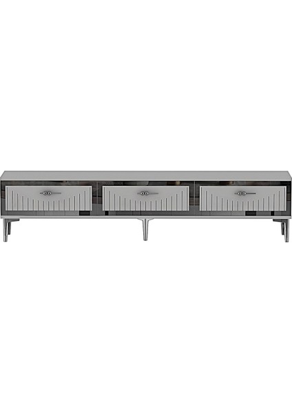 TSA1802BS- Tuna Tv Stand 180CM Beyaz- Gümüş fırsatları