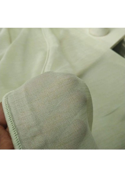 Düz Dökümlü Tül Perde - Pileli Dikim - Açık Yeşil - KL452 modelleri