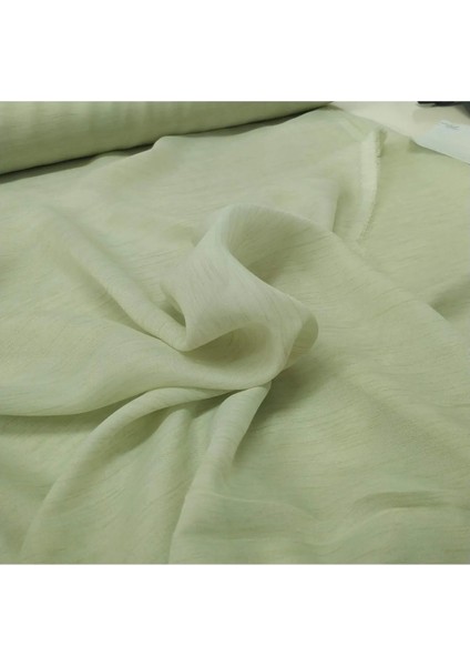 Düz Dökümlü Tül Perde - Pileli Dikim - Açık Yeşil - KL452 fırsatları