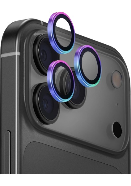 Iphone 17 Pro / Iphone 17 Pro Max Lens Koruyucu Cam Anti-Reflective Alüminyum Dayanıklı Çerçeve