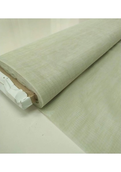 Düz Dökümlü Tül Perde - Pileli Dikim - Açık Yeşil - KL450 modelleri