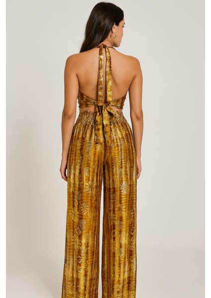 Işıltılı Yaldızlı Ipek 3’lü Takım – Kimono + Palazzo Pantolon + Bağlamalı Büstiyer (36-48) fiyatları