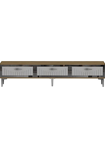 TSA1802DBS- Tuna Tv Stand 180CM Safirmeşe-Beyaz-Gümüş fırsatları