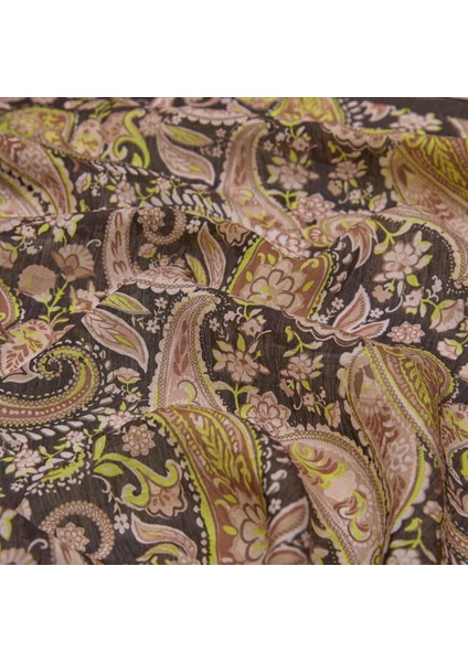 Ipekevi Desenli Tensoft Şal - Mezopotamya Desenli - Siyah modelleri