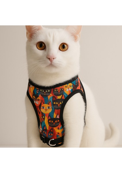 Kaçış Önleyici Kedi Gögüs Tasması