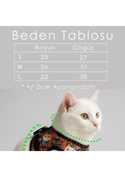Kaçış Önleyici Kedi Gögüs Tasması fiyatları