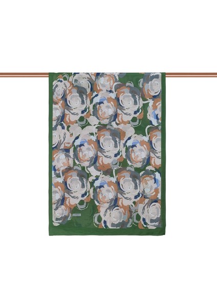 Ipekevi Desenli Tensoft Şal - Duygusal Çiçekli Desenli - Haki Yeşili fiyatları