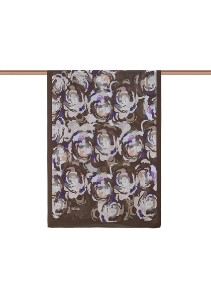 Ipekevi Desenli Tensoft Şal - Duygusal Çiçekli Desenli - Acı Kahve fiyatları
