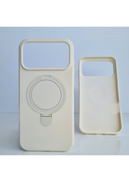 iPhone 17 Promax Magsafe ile Uyumlu Standlı Yumuşak Soft Mükemmel Manyetik Silikon Kılıf fiyatları