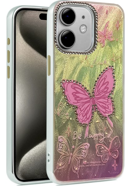 Allzey Newface Iphone 11 Kılıf Blade Aynalı Desenli Kapak - Desen 5